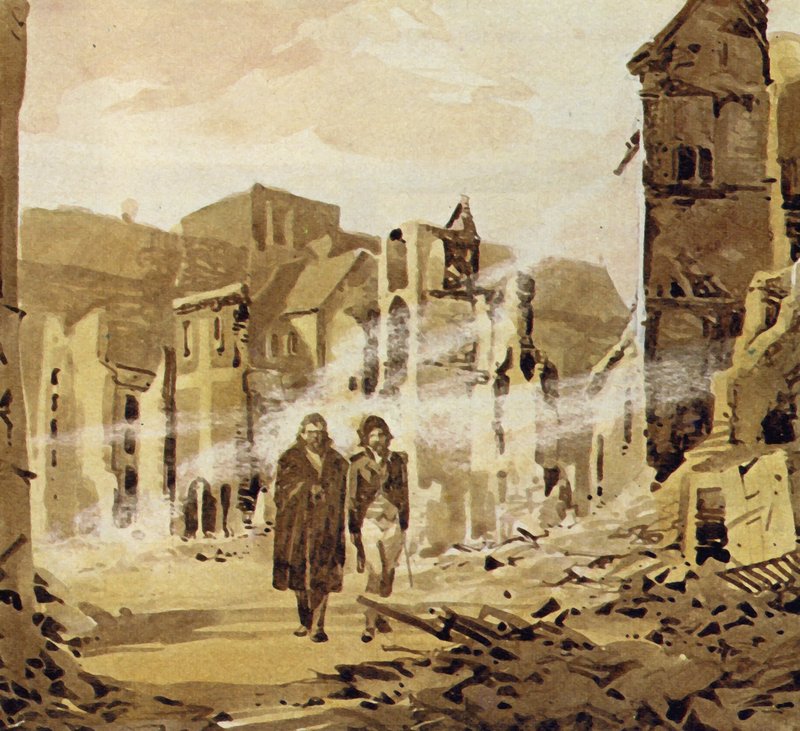 Darwin was getuige van de grote aardbeving die de stad Concepcion verwoestte door English School