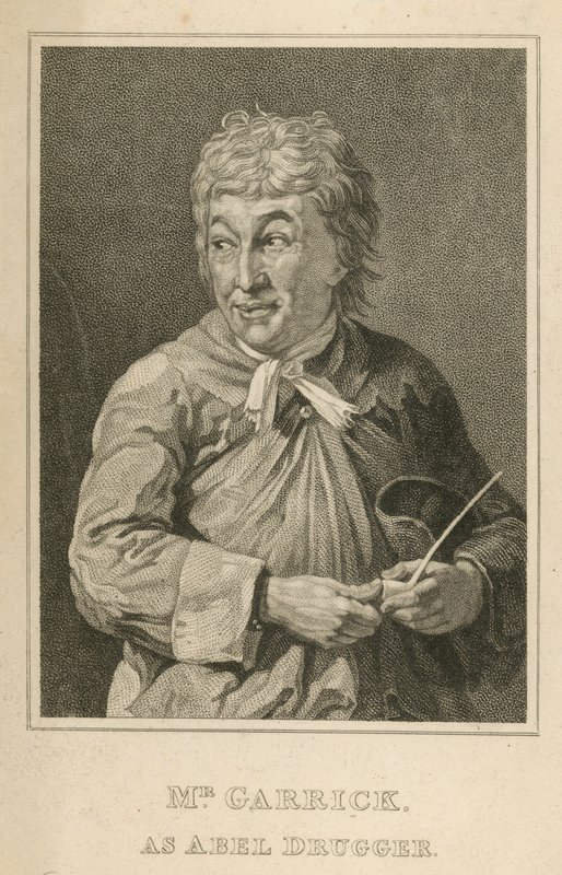 David Garrick, acteur, als Abel Drugger door English School