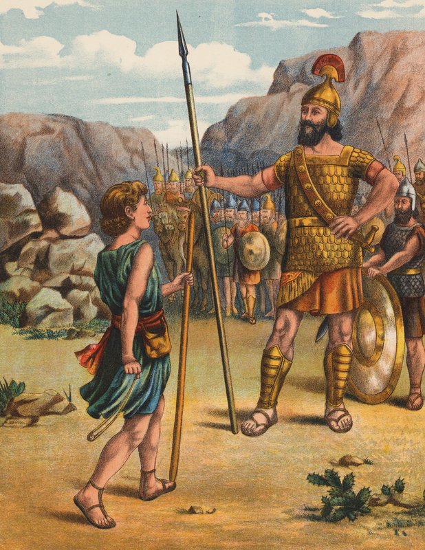 David en de Reus Goliath door English School