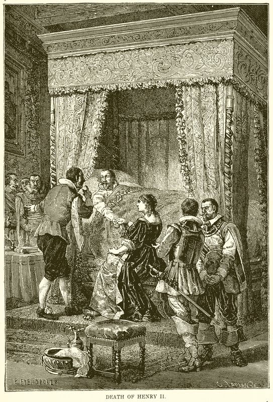 Dood van Hendrik II door English School