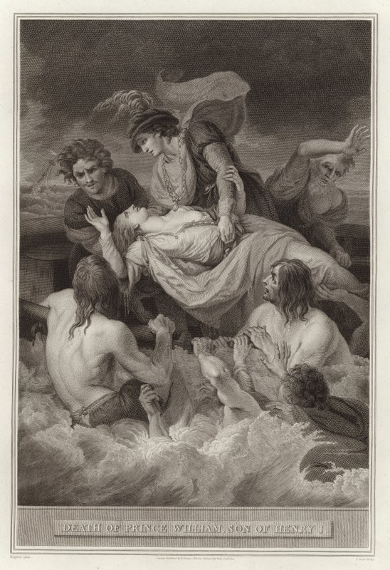 Dood van prins Willem, zoon van Hendrik I door English School