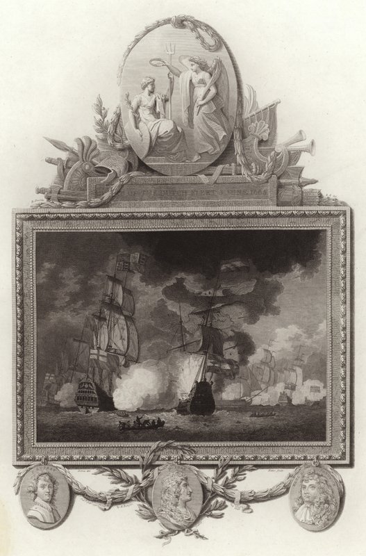 Nederlaag van de Nederlandse vloot, 3 juni 1665 door English School