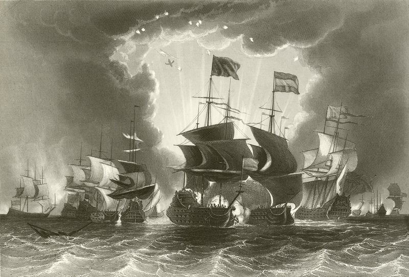 Nederlaag van de Nederlandse vloot door Admiraal Blake door English School