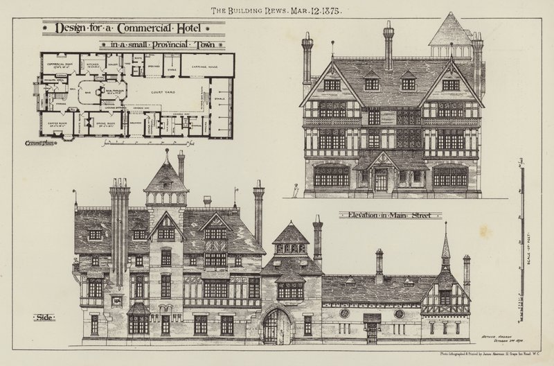 Ontwerp voor een commercieel hotel in een kleine provinciestad door English School