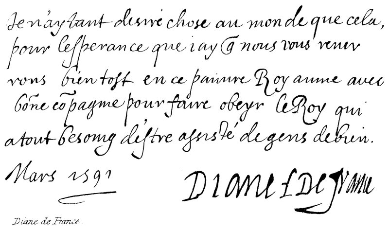 Diane de France door English School