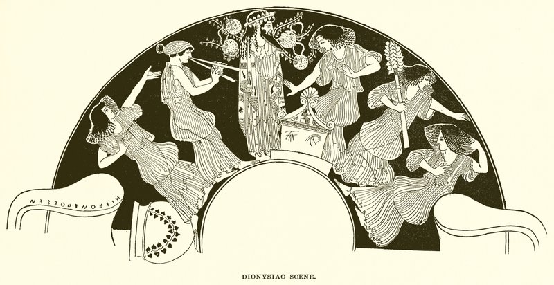 Dionysische Scène door English School