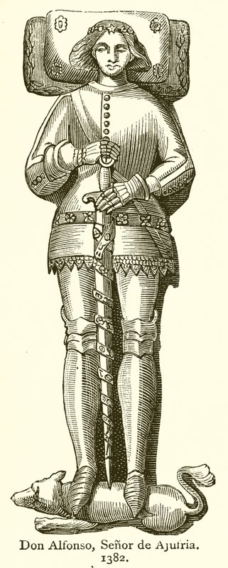 Don Alfonso, Heer van Ajufria. 1382 door English School