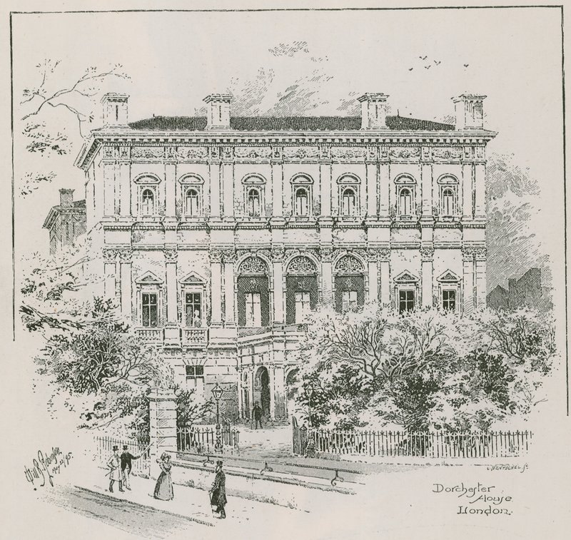Dorchester House, Park Lane, Londen, de residentie van Shahzada Nasrullah Khan door English School