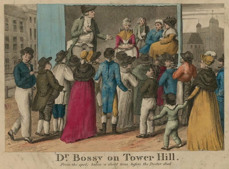 Dr. Bossy op Tower Hill, Londen door English School