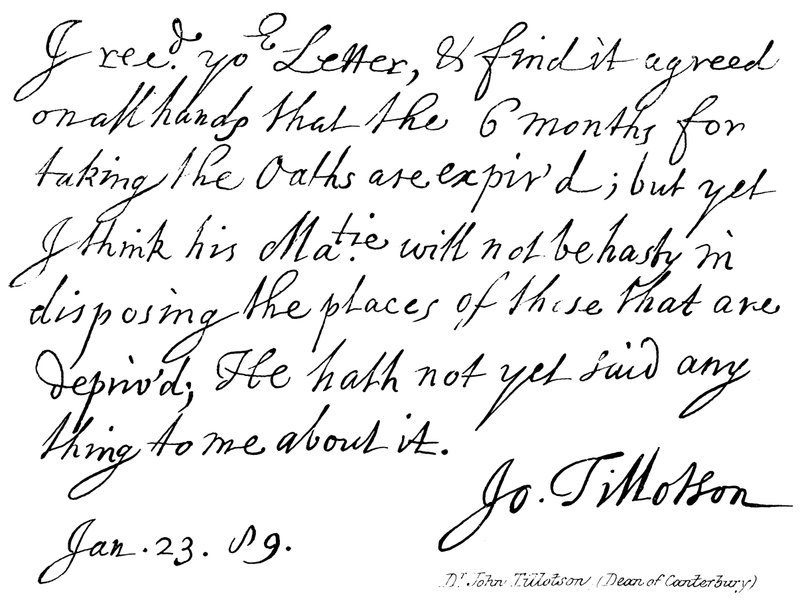 Dr. John Tillotson door English School