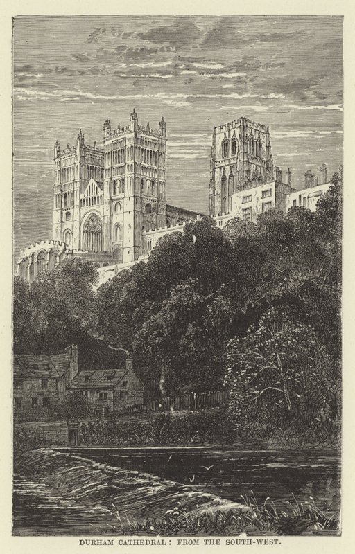 Durham Kathedraal, vanuit het zuidwesten door English School