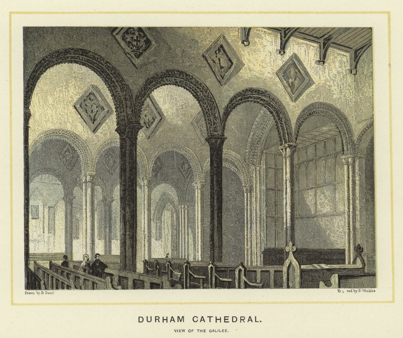 Durham Kathedraal, zicht op de Galilea door English School