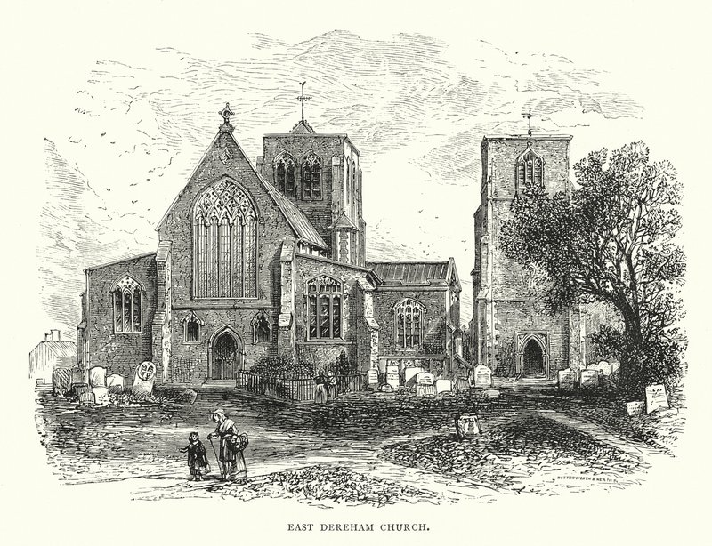 Kerk van East Dereham door English School