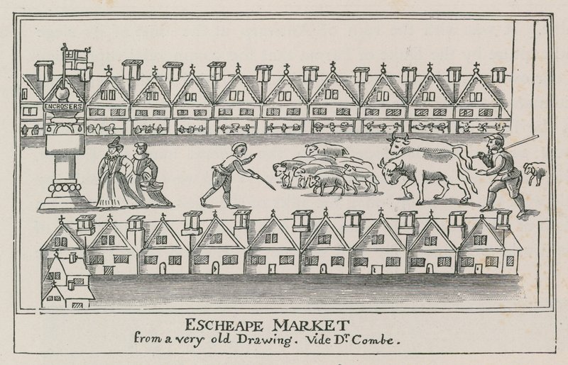 Eastcheap, circa 1598 door English School