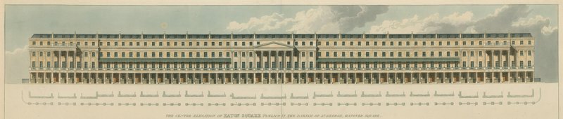Eaton Square, Pimlico, in de parochie van St George, Hanover Square, Londen door English School