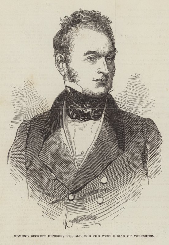 Edmund Beckett Denison, Esquire, MP, voor West Riding of Yorkshire door English School