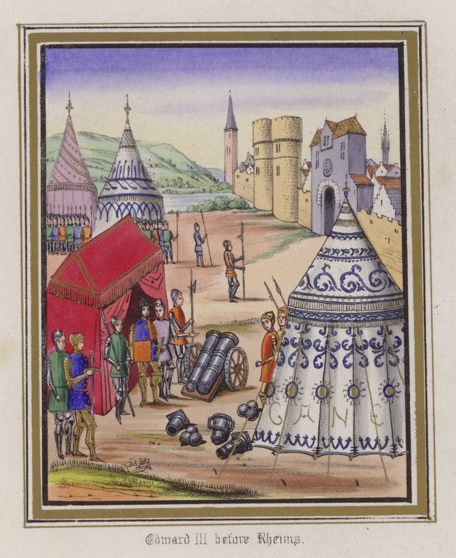 Edward III voor Reims door English School