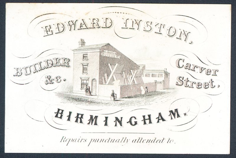 Edward Inston, bouwer door English School