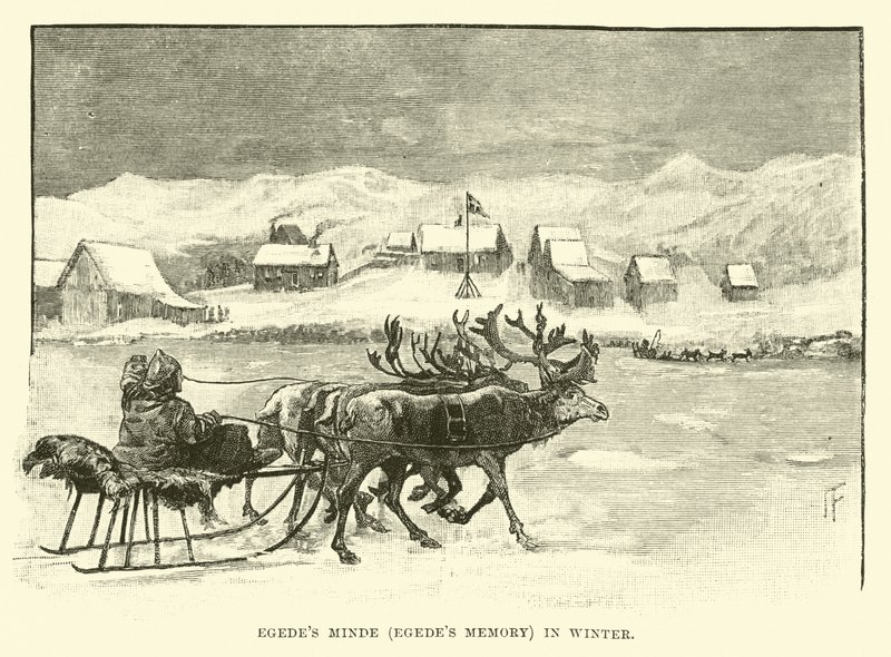 Egedes Minde (Egedes Herinnering) in de winter door English School