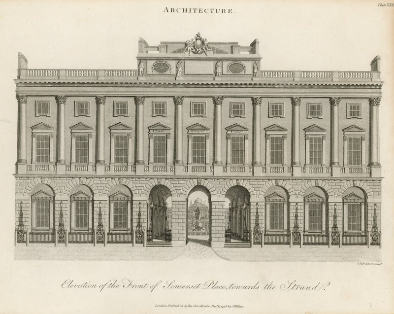 Voorgevel van Somerset Place door English School