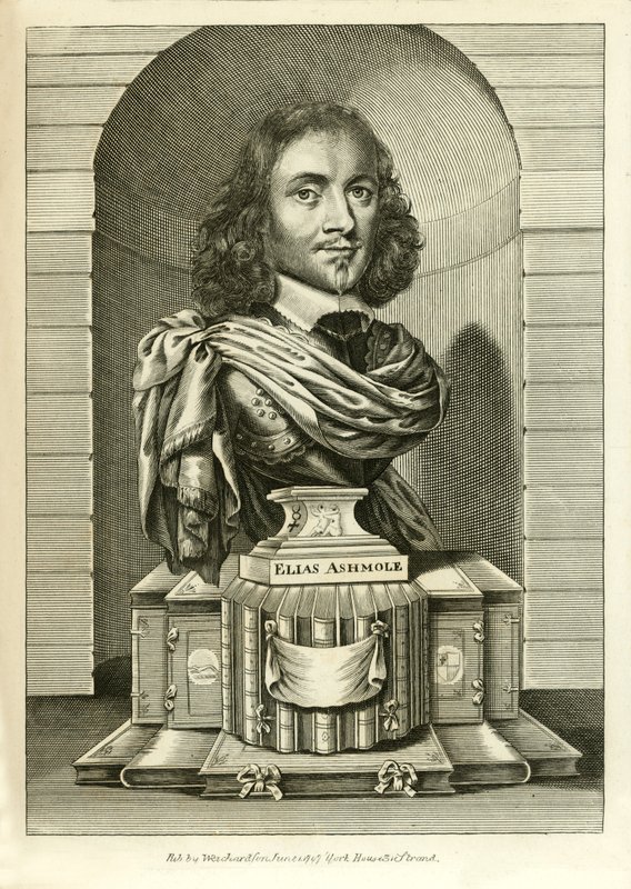 Elias Ashmole door English School