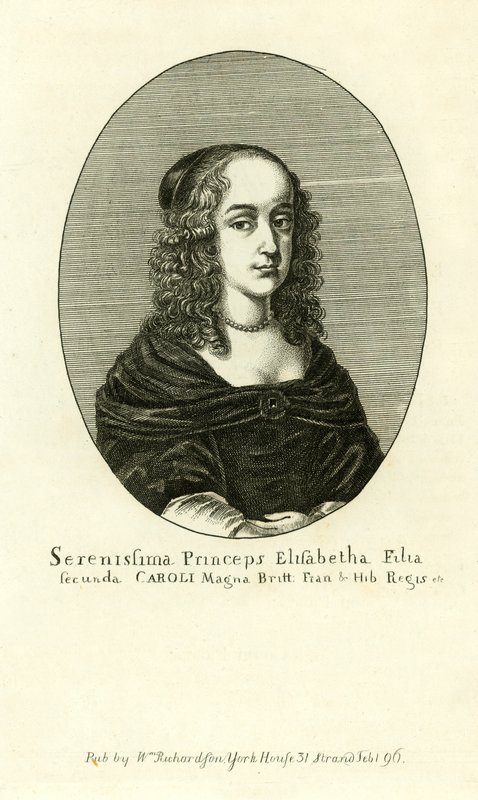 Elizabeth Stuart, tweede dochter van koning Charles I door English School
