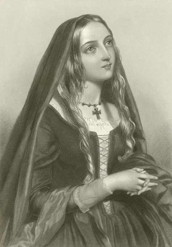 Elizabeth Woodville, koningin van koning Edward IV door English School