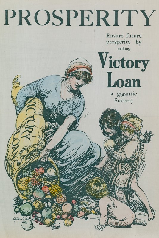 Zorg voor toekomstige welvaart door de Victory Loan een gigantisch succes te maken door English School