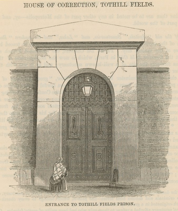Ingang van Tothill Fields Prison door English School