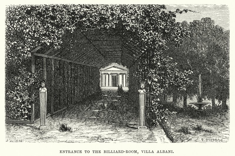 Ingang naar de biljartkamer, Villa Albani door English School