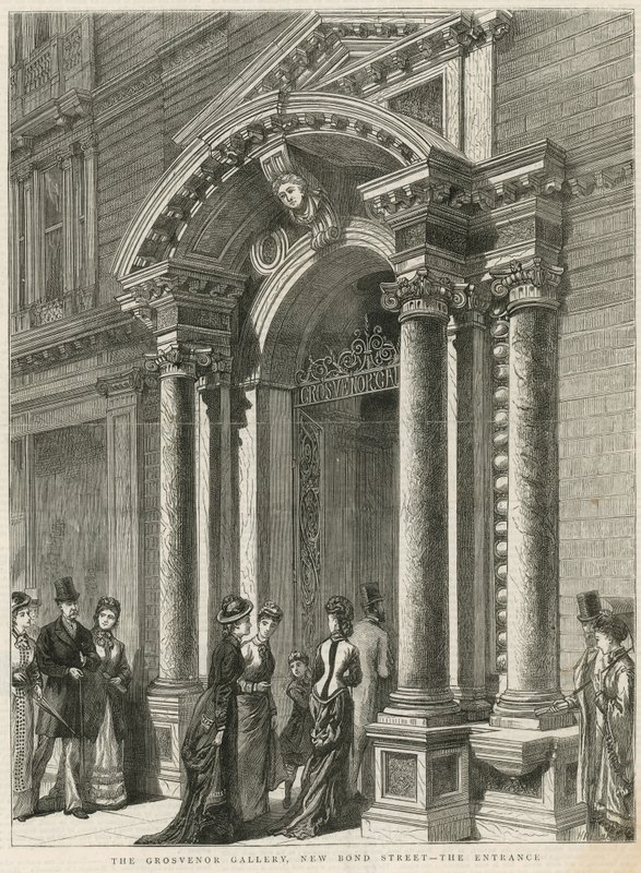 Ingang van de Grosvenor Galerij door English School