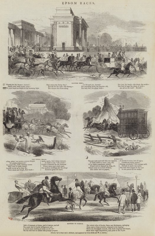 Epsom Races door English School