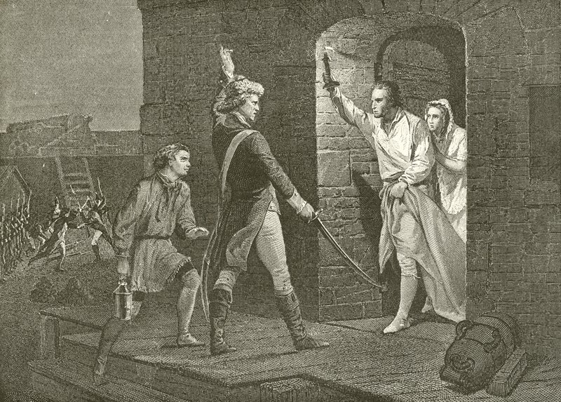 Ethan Allen bij Ticonderoga door English School