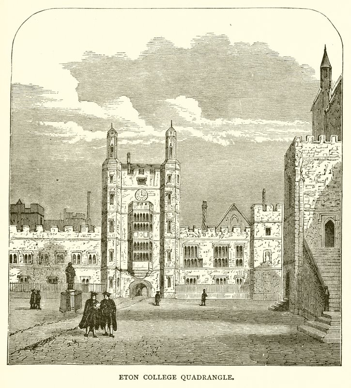 Eton College binnenplaats door English School