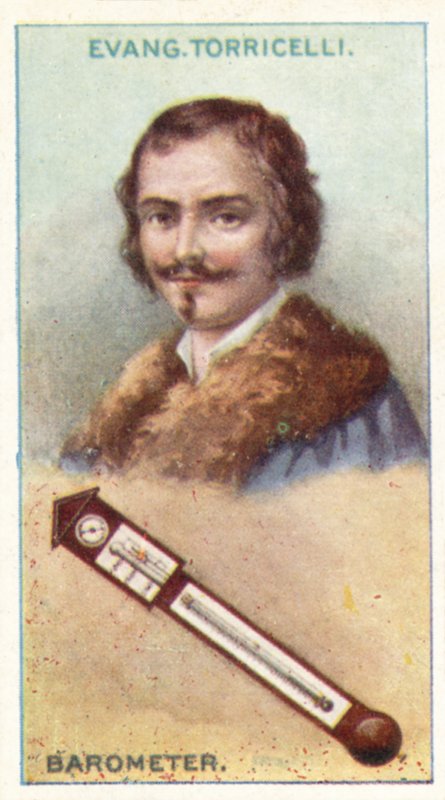 Evang Torricelli, barometer door English School