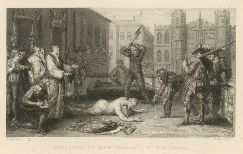 Executie van koning Karel I in Whitehall door English School
