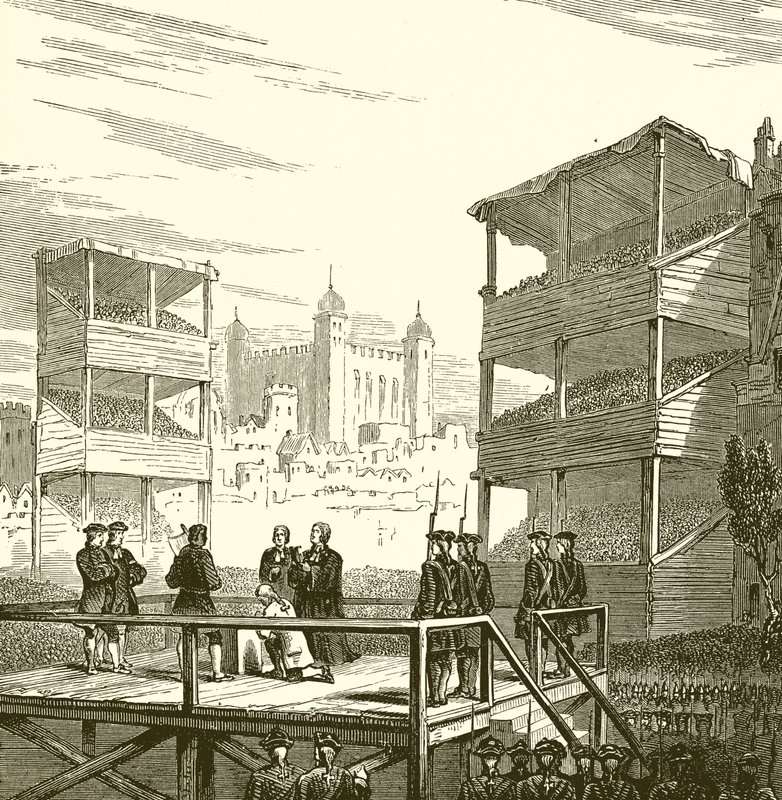 Executie van Lord Derwentwater op Tower Hill, 1716 door English School
