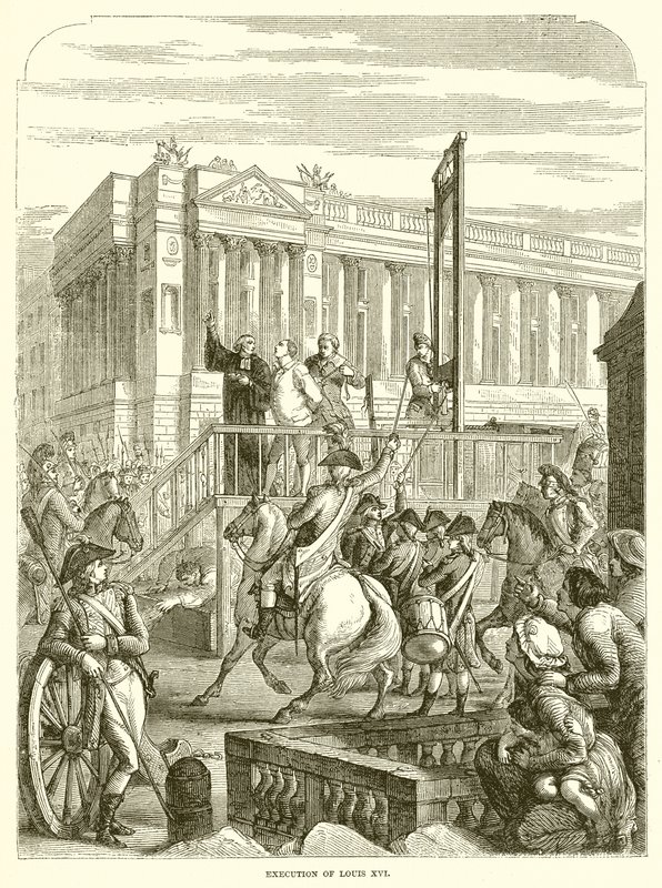 Executie van Lodewijk XVI door English School