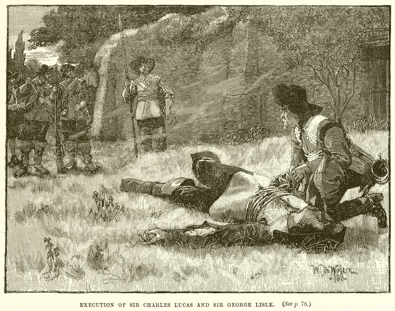 Executie van Sir Charles Lucas en Sir George Lisle door English School