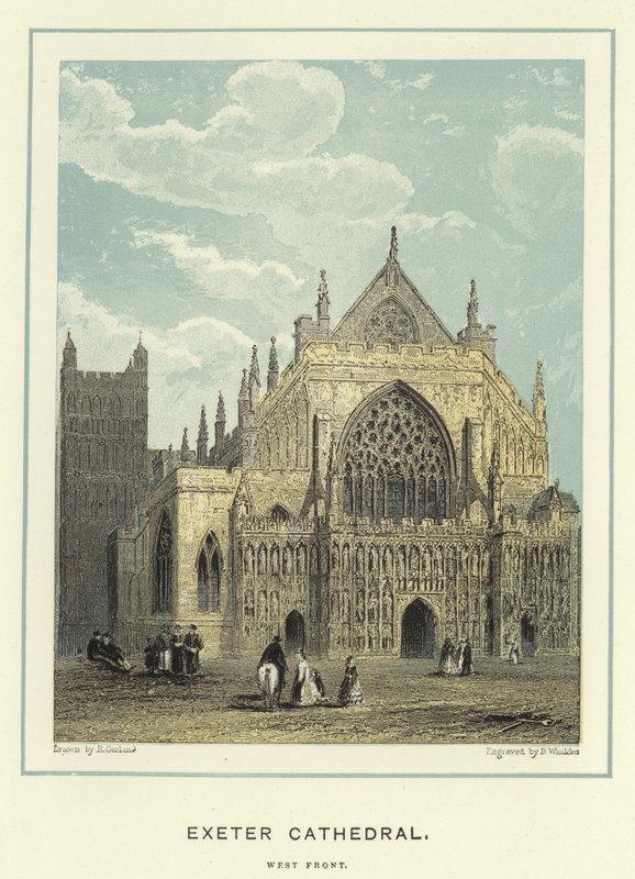 Exeter Kathedraal, westfront door English School