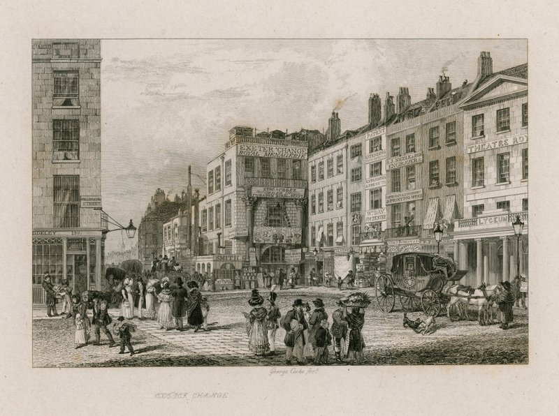 Exeter Change. Koninklijke Menagerie door English School