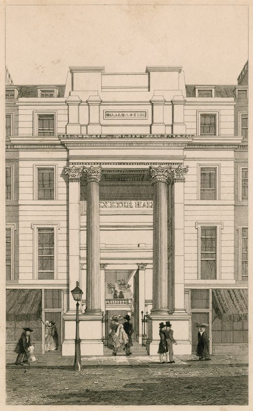 Exeter Hall, Strand, Londen door English School