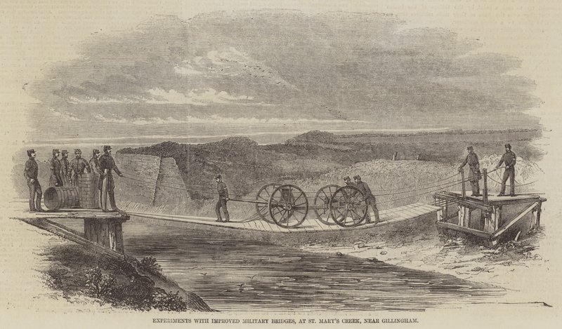 Experimenten met Verbeterde Militaire Bruggen, bij St Mary