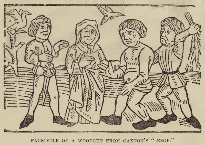 Facsimile van een Houtsnede uit Caxton