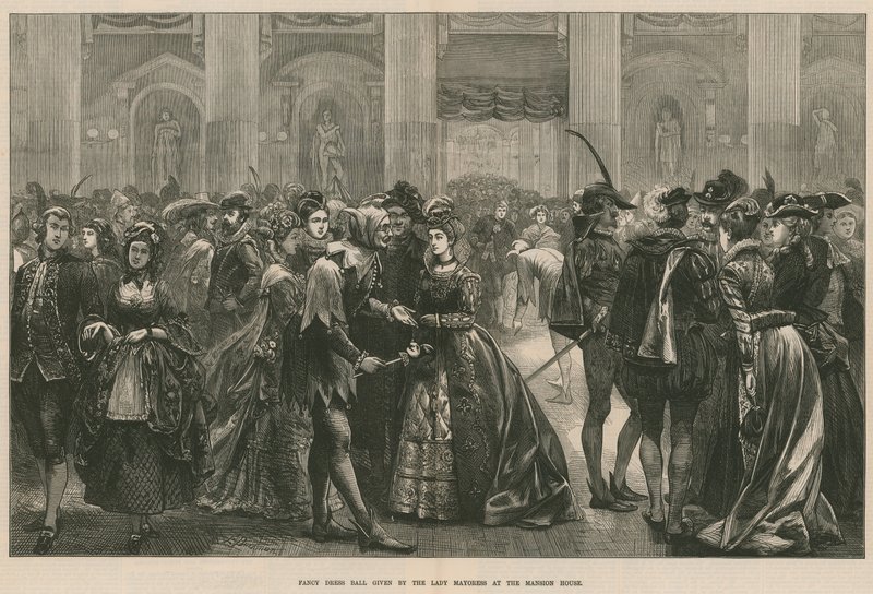 Verkleedbal gegeven door de Lady Mayoress in het Mansion House door English School