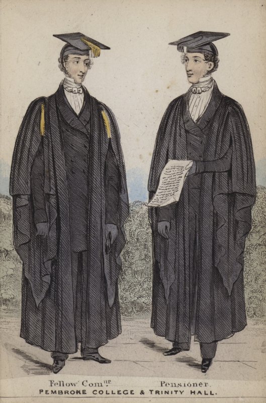 Fellow Commoner, Pensionaris, Pembroke College en Trinity Hall door English School