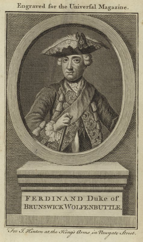 Ferdinand, Hertog van Brunswick Wolfenbuttle door English School
