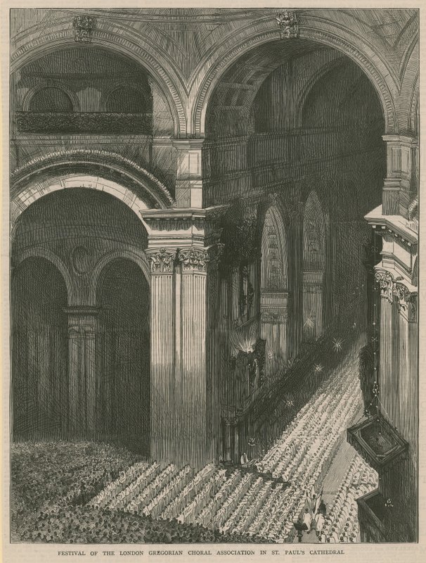 Festival van de London Gregorian Choral Association in St Paul