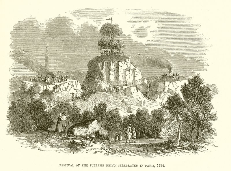 Festival van het Opperwezen gevierd in Parijs, 1794 door English School