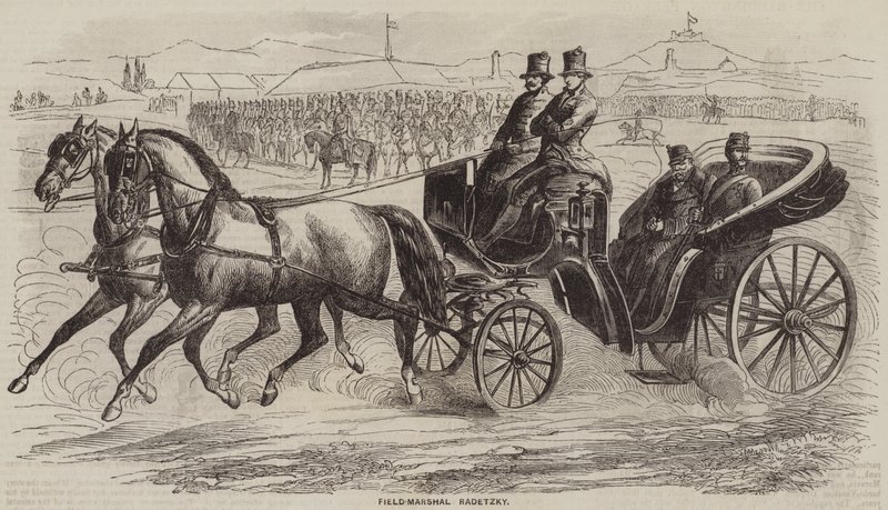 Veldmaarschalk Radetzky (gravure) door English School